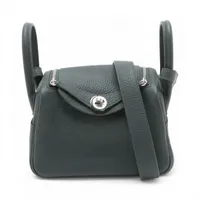 エルメス リンディ ミニ20 トリヨンクレマンス ヴェールマングローブ シルバー金具 K:2025年