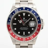 ロレックス GMTマスターⅡ 16710 SS SS AT ブラック文字盤