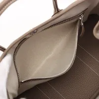 エルメス ガーデンパーティ30 TPM ネゴンダ エトゥープ シルバー金具 K