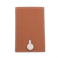 エルメス ディアボロ ヴォーエプソン カードケース ブラウン シルバー金具 U:2022年 ゴールド