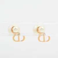 ディオール Dior Tribales  ディオール トライバル ピアス(両耳用) GP×フェイクパール ゴールド