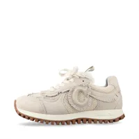 クリスチャンディオール C'EST DIOR スエード×ファブリック スニーカー 37 レディース ベージュ LS0524 替え紐 保存袋 箱あり スレあり