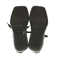 Prada Leather Loafer 7 1/2 Men's Black 2EG427 Square toe Derby