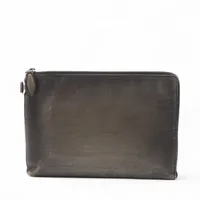 ベルルッティ カリグラフィ ニノGM レザー クラッチバッグ ブラウン