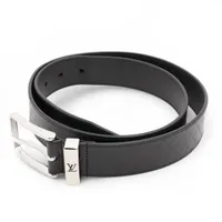 ヴィトン ベルト ポンヌフ35MM BC0245 ベルト 90 レザー ブラック M4020V