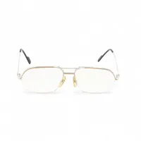 カルティエ トリニティ メガネ 56□15 メタル シルバー