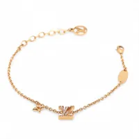 ヴィトン M00587 ブレスレット LVアイコニック TE2203 ブレスレット GP×ラインストーン ゴールド