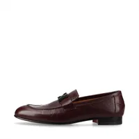 エルメス パリ レザー ローファー 41.5 メンズ ボルドー コンスタンス 箱 保存袋あり