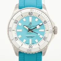 ブライトリング スーパーオーシャン A17377211C1S1 SS SS×ラバー AT ブルー文字盤