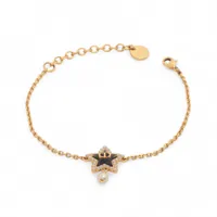 クリスチャンディオール Petit CD プチCD ブレスレット GP×フェイクパール ゴールド Lucky Baroque スター