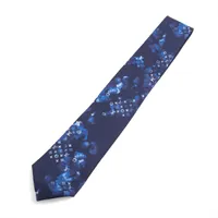 ヴィトン M76775 クラヴァット モノグラム ウォーターカラー 7CM MR0261 ネクタイ シルク ブルー×ネイビー 2021 メンズ サマーコレクション