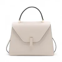 ヴァレクストラ ミディアム イジィデ レザー 2WAYハンドバッグ ベージュ