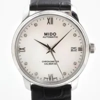 ミドー SS SS×革 AT ホワイトシェル文字盤 M027208A
