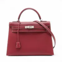 エルメス ケリー32 セリエ ヴォージョナサン ルージュアッシュ シルバー金具 □D:2000年