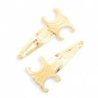 セリーヌ トリオンフ ヘアクリップ GP ゴールド 2本セット