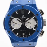 ウブロ 521.EX.7179.RX.CFC19 CE SS×ラバー AT ネイビー文字盤 クラシック・フュージョン クロノグラフ チェルシーFC ブルーセラミック