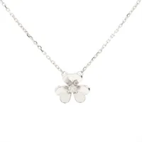 ヴァンクリーフ&アーペル フリヴォル ミニ ダイヤ ネックレス 750(WG) 3.4g VCARP0J400