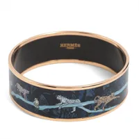 エルメス エマイユGM バングル GP ゴールド