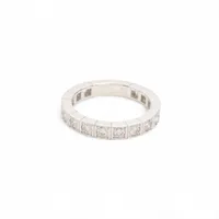 カルティエ ラニエール フル ダイヤ リング 750(WG) 3.8g 48