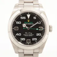 ロレックス エアキング 116900 SS SS AT ブラック文字盤