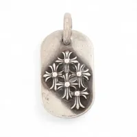 クロムハーツ レイズドセメタリークロス ペンダントトップ 925 16.5g ドッグタグ