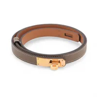 エルメス ケリー18 Z:2021年 ベルト ヴォーエプソン エトゥープ 箱：別モデル用