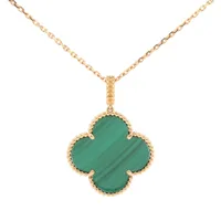 ヴァンクリーフ&アーペル マジックアルハンブラ ロング マラカイト ネックレス 750(YG) 16.6g