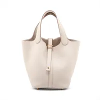 エルメス ピコタンロック18 PM トリヨンクレマンス ベトン ゴールド金具 B:2023年