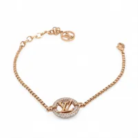 ヴィトン M00758 コリエ ルイーズ バイ ナイト TE2282 ブレスレット GP×ラインストーン ゴールド