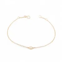 ティファニー バイザヤード 1P ダイヤ ブレスレット 750(PG) 1.4g 直径約4.55mm