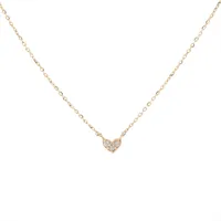 スタージュエリー バタフライ ハイ ダイヤ ネックレス K10(YG) 0.9g