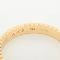 ブシュロン キャトル グログラン リング 750(YG) 3.3g 55 JAL0116955