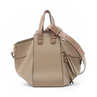 ロエベ ハンモック ミディアム レザー 2WAYハンドバッグ ベージュ