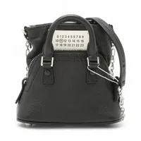 メゾンマルジェラ 5AC ベビー レザー チェーンショルダーバッグ ブラック