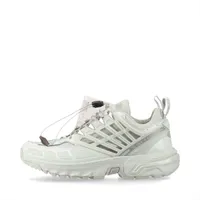 サロモン×MM6 25AW ファブリック スニーカー 23.5cm レディース ライトグレー 473929 ACS PRO メゾンマルジェラ ロゴ メッシュ 箱あり