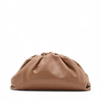 ボッテガヴェネタ ザ ポーチ レザー クラッチバッグ ブラウン