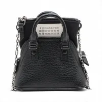 メゾンマルジェラ 5AC ベビー レザー 2WAYハンドバッグ ブラック