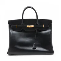 エルメス バーキン40 ルトゥルネ ボックスカーフ ブラック ゴールド金具 □B:1998年