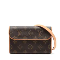 ヴィトン モノグラム ポシェットフロランティーヌ M51855 ブラウン ベルトサイズS