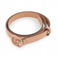 グッチ 409417 GGマーモント ベルト 80 レザー ベージュ