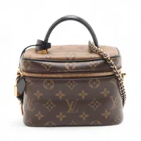 ヴィトン モノグラムリバース ヴァニティNV M45165 ブラウン RFID反応あり