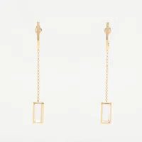 エテ 色石 ピアス K18(YG) 3.8g