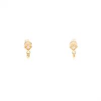 エテ ダイヤ ピアス K18(YG) 0.6g