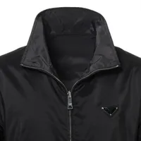 Prada Triangle logo 23 years Polyester Jacket 46 Men's Black
