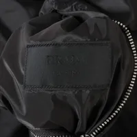 Prada Triangle logo 23 years Polyester Jacket 46 Men's Black