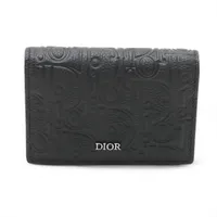 ディオール グラビティ レザー カードケース ブラック