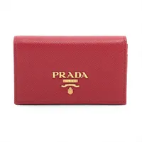 プラダ サフィアーノメタル 1MC122 レザー カードケース レッド