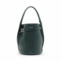 セリーヌ ビッグバッグ バケット レザー ショルダーバッグ グリーン