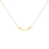 ティファニー Tスマイル ミニ ネックレス 750(YG) 2.4g