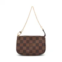 ヴィトン ダミエ ミニポシェットアクセソワール N58009 ブラウンxブラウン